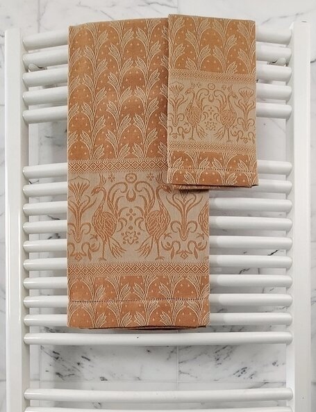 Asciugamani bagno in misto lino