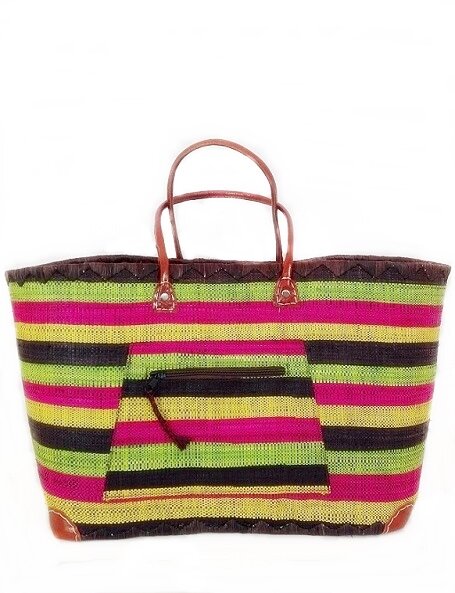 borsa mare grande in rafia