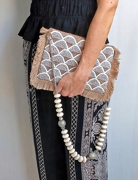 Borsa pochette juta