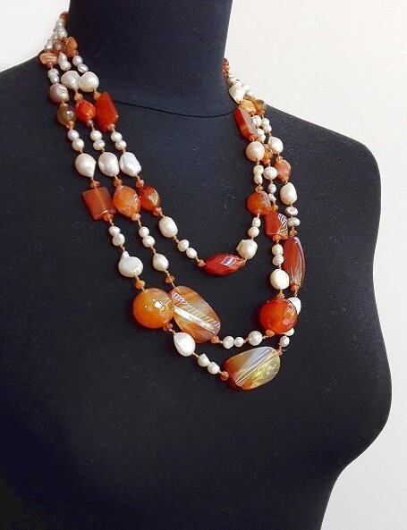 Gemstone Necklace - Carnelian