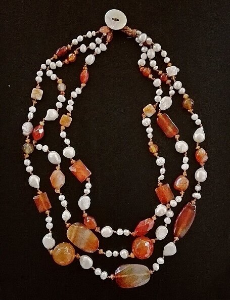 COLLANA CON CORNIOLA - GCL486