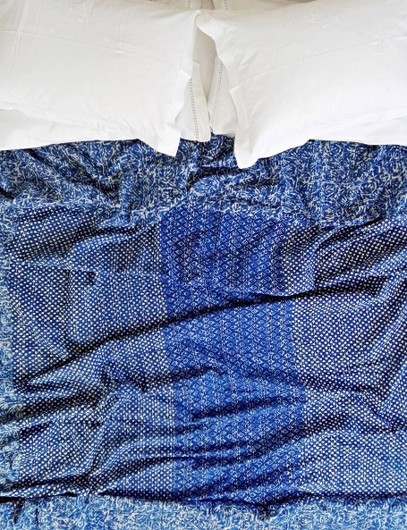 Copriletto matrimoniale estivo Kantha