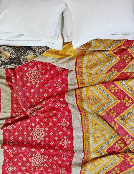 Copriletto estivo Kantha