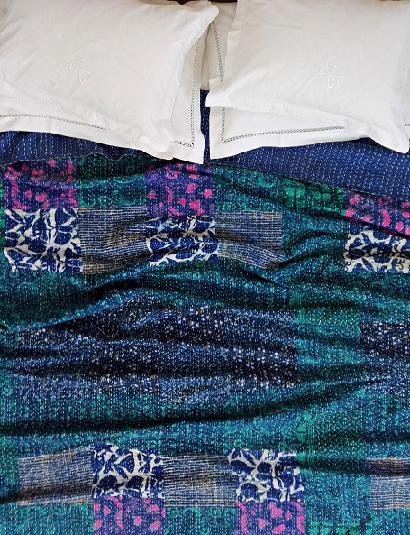Copriletto cotone Kantha