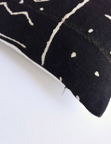 Black Mudcloth Cushion