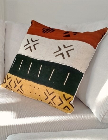 Cuscino rettangolare africano