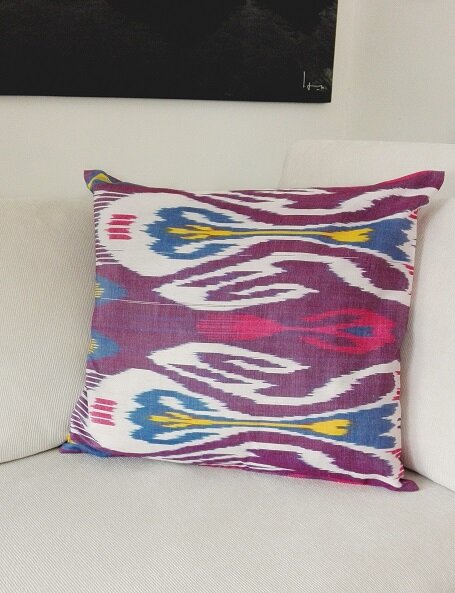 Cuscino decorativo ikat
