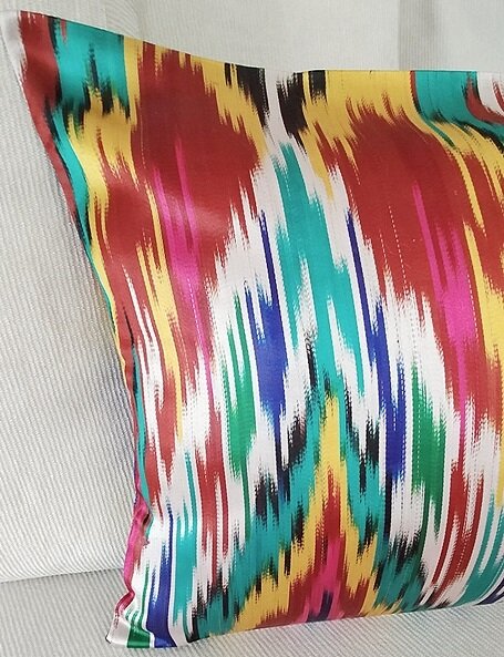 Ikat Silk Cushion