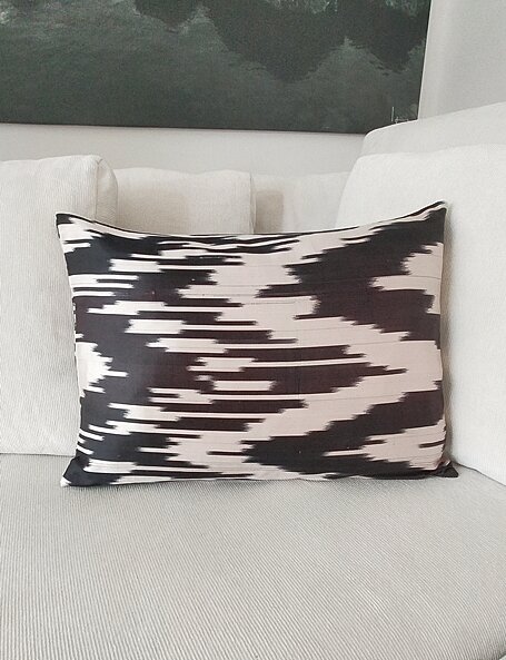 Cuscino Ikat Seta