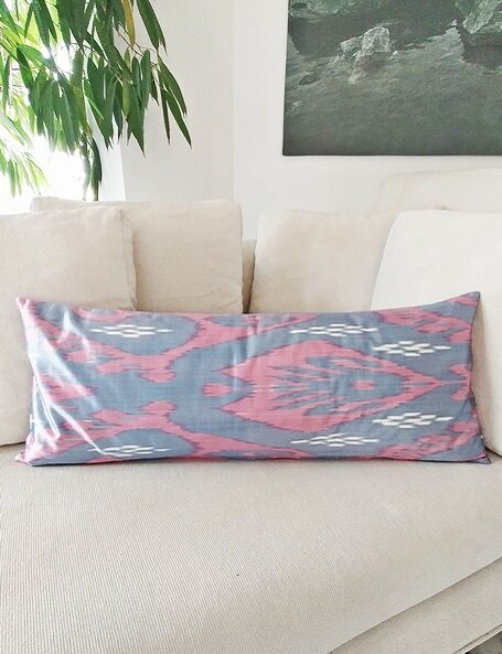 Cuscino d'arredo ikat
