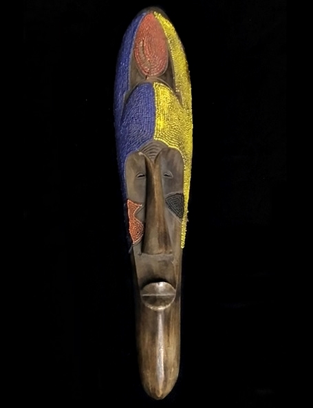 Maschera Africana con Perline