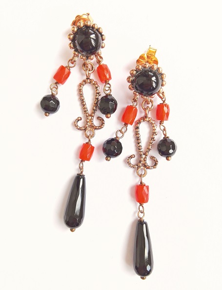 Sterling silver chandelier earrings