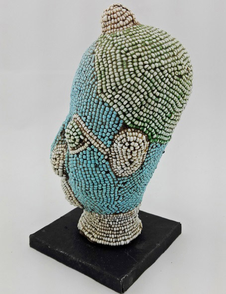 African Beaded Head