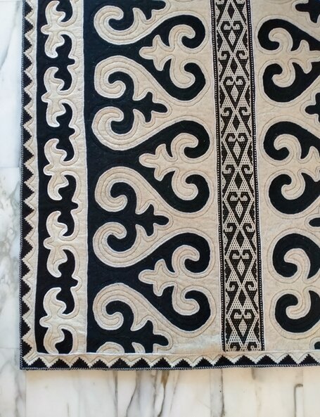 BLACK AND WHITE RUG - CTP516