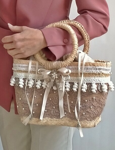 Borsa a mano paglia