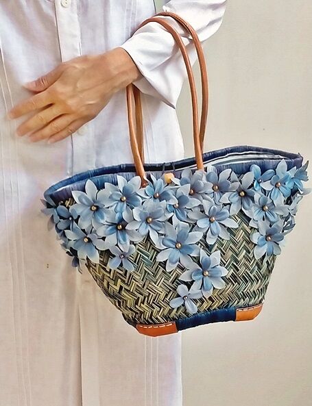 Borsa estiva rafia